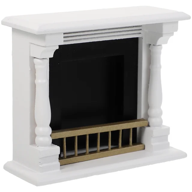 Fa Babák Dekoráció Kandalló Bútor Miniatűr Tartozékok Modell Miniatűrök - Image 3