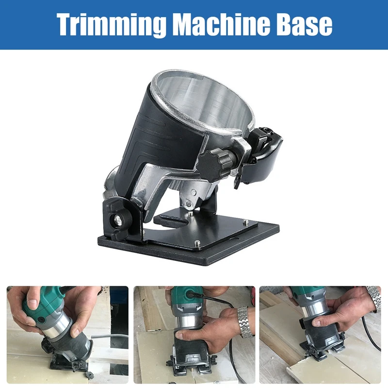 

Aluminum Alloy Trimmer Machine Base Inclined Board Edge Woodworking Cutter For Makita Battery Electric Wood Carving Trimming