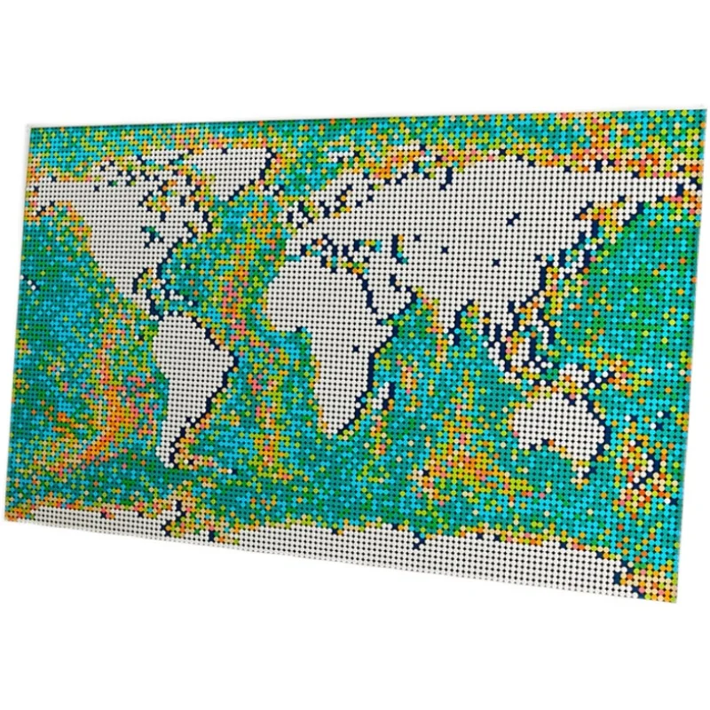 Artistic World Map Building Blos 3203 Assembly Toy Eonal Adult Gift Creative Thinking Skills Enhanced