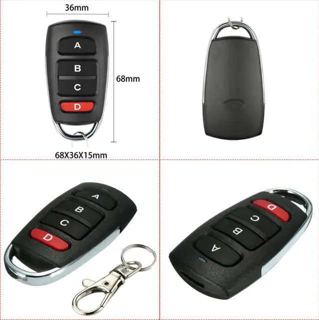 PROTECO HIT TX3 TX433 ANGIE 433405 Garage Door Remote Control 433MHz Fixed Code PROTECO Remote Control Gate Opener Transmitter 4