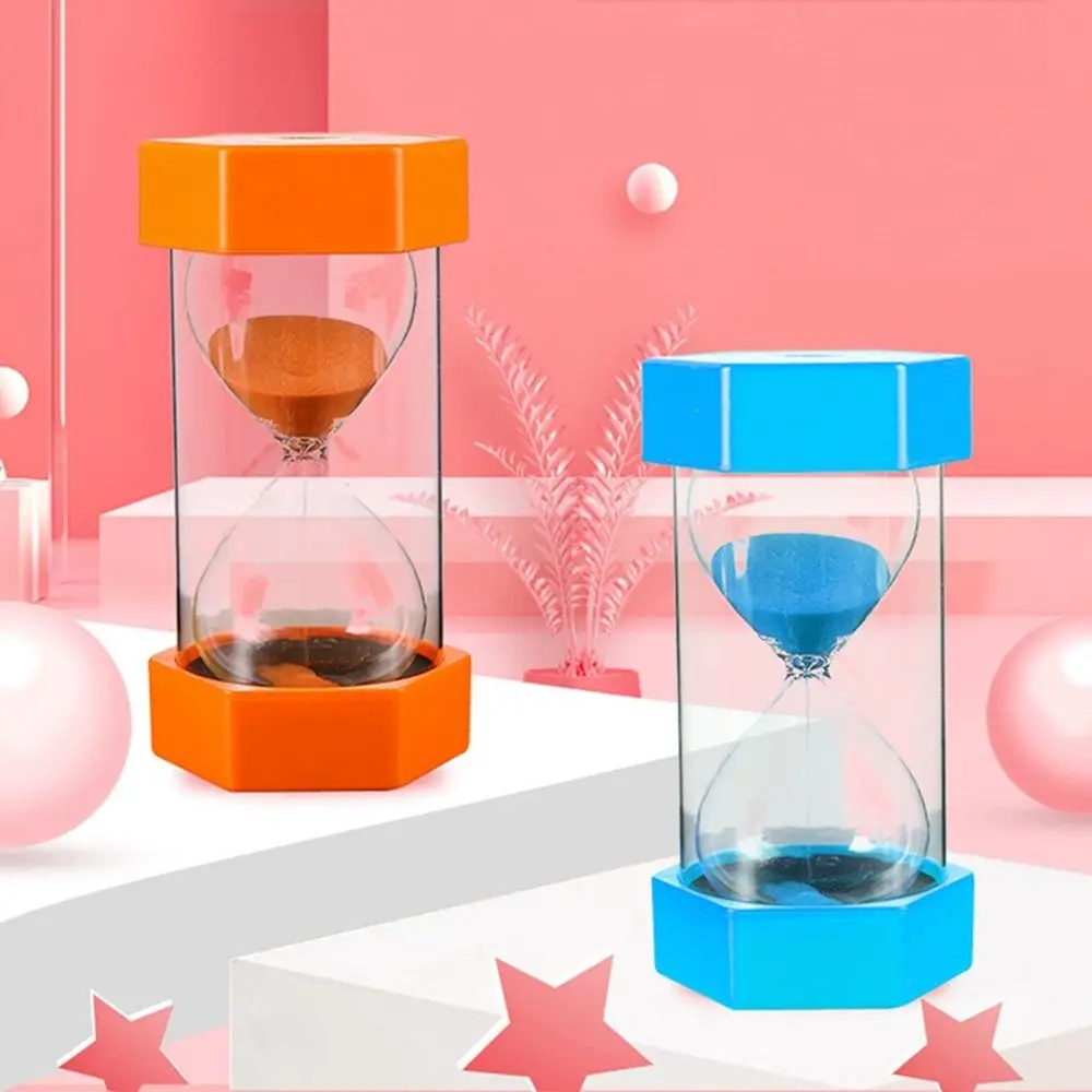 회전 가능한 홈데코 생일 선물 데스크탑 장식품 학생용 타이머 퀵샌드 병 장식품 육각형 모래시계