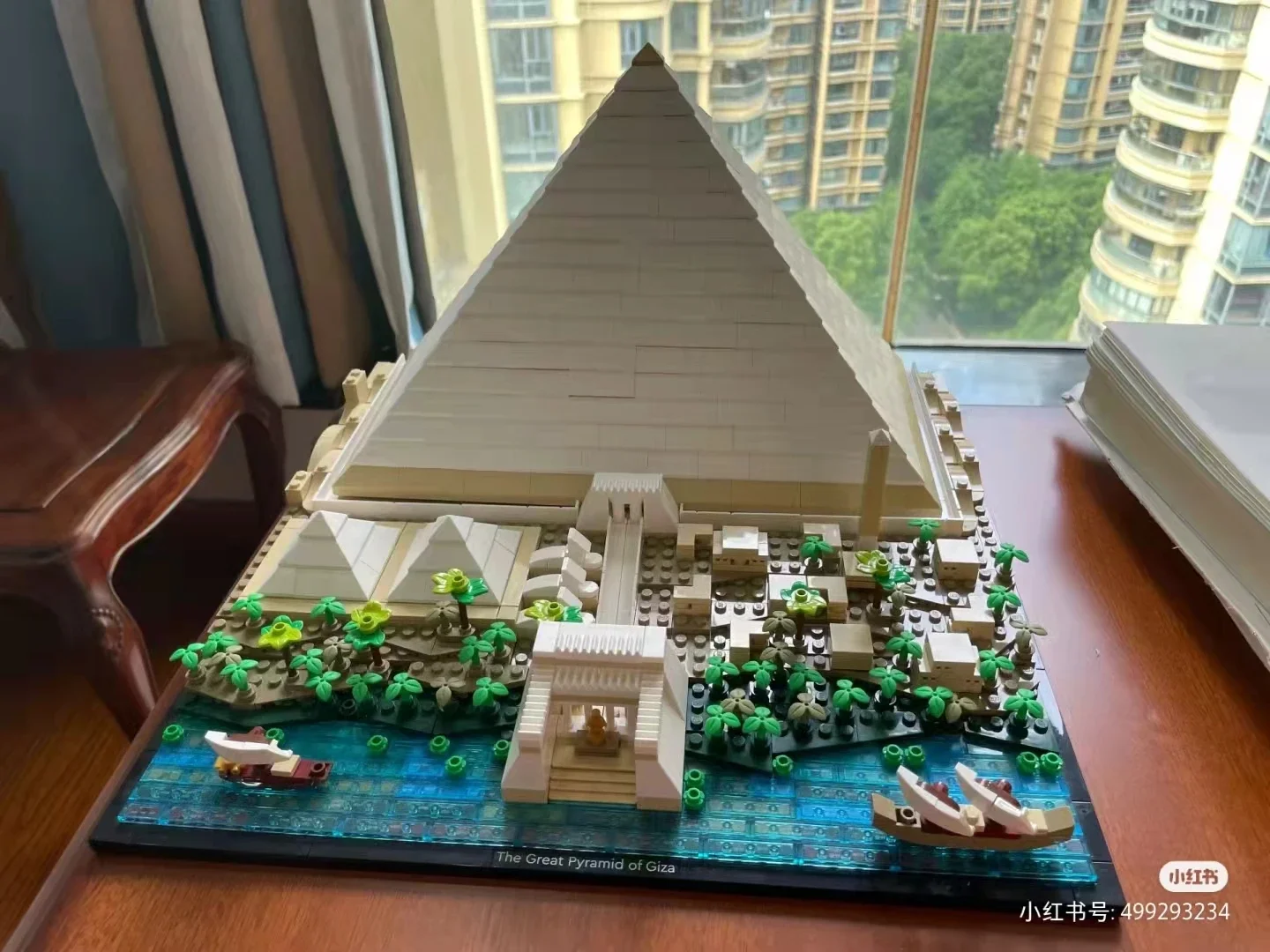 Building Block Toys Educational Toy Building Toy Set Diy Handmade Gift MOC DIY 21058 Egypt The Great Pyramid of City Architecture Street View Building Blocks Construction Bricks Toys For Kids gift