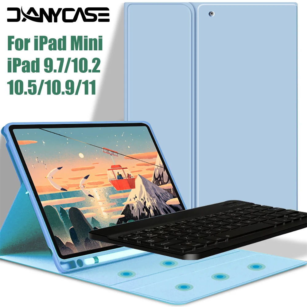 Чехол с клавиатурой для iPad чехол держателем стилуса Mini 5 10 2 9 2020 Pro 11 2021 Air 3 2018 2017 1 |