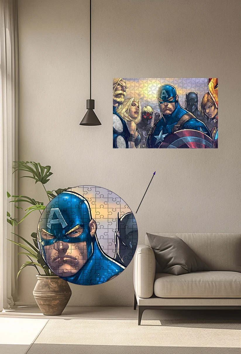 The Avengers jigsaw puzzle 108/200/300/500/1000 pieces wooden onePiece Puzzles for Adults children Educational Toys Gifts