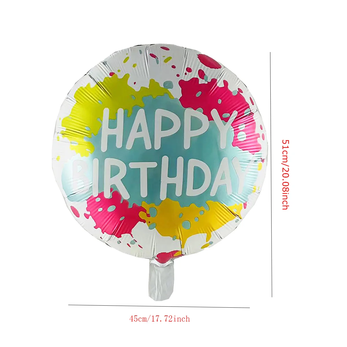 10pcs 18 Inch Round Happy Birthday Balloons Set Birthday Party Decorations Theme Helium Balloon Random style