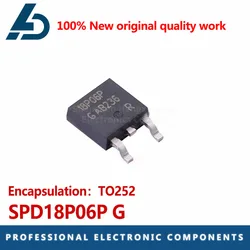 20pcs orginal new SPD18P06P G P channel FET 60V 18.6A SMD TO252 18P06P