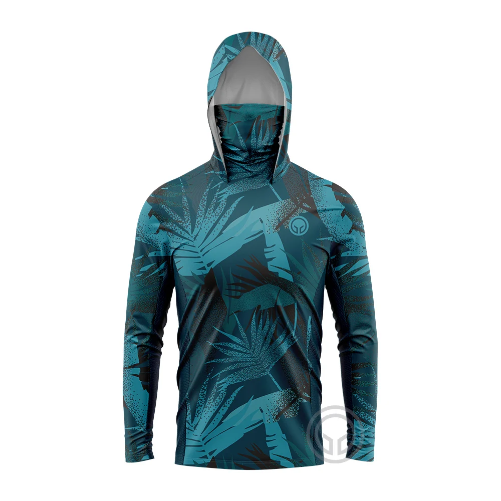 Maglia Uomo Protezione UPF 50+ Con Maschera - Ideale Per Pesca E Outdoor