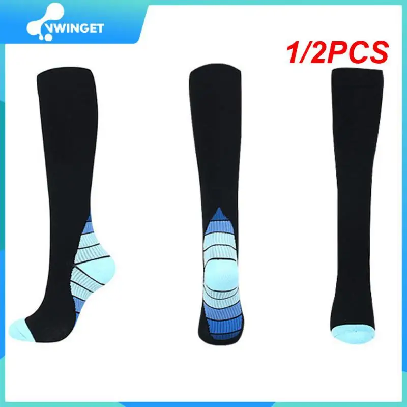 

1/2PCS Brothock Outdoor Running pressure socks adult nylon sports socks new custom elasticity fitness stockings knee compression