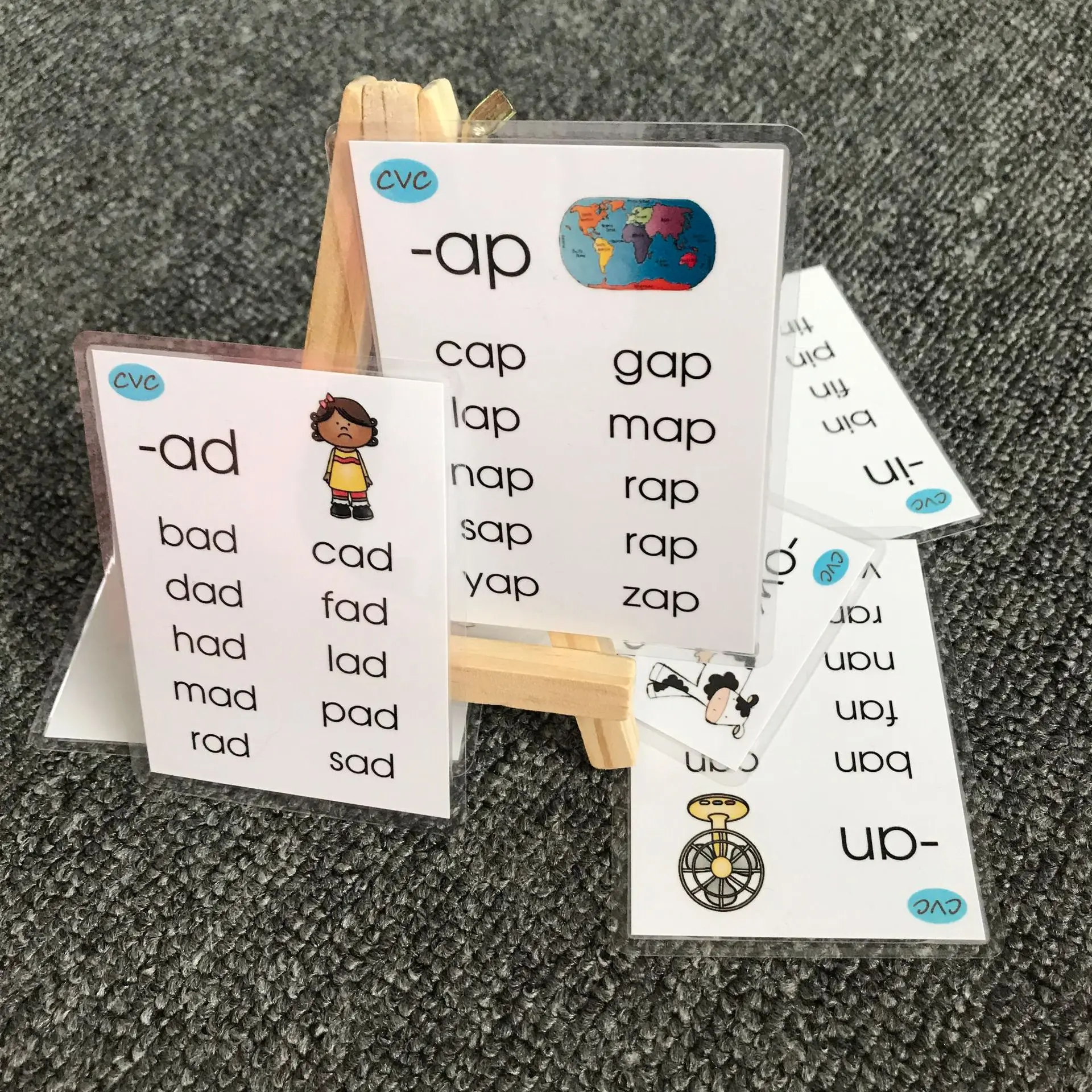 Детские игрушки Монтессори 12 шт., карты для изучения английского языка ...