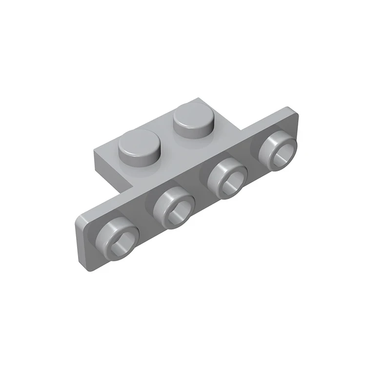 10Pcs MOC Parts 10201 Bracket 1 x 2 - 1 x 4 with Rounded Corners Compatible Bricks DIY Assmble Building Blocks Particle Kid Toy