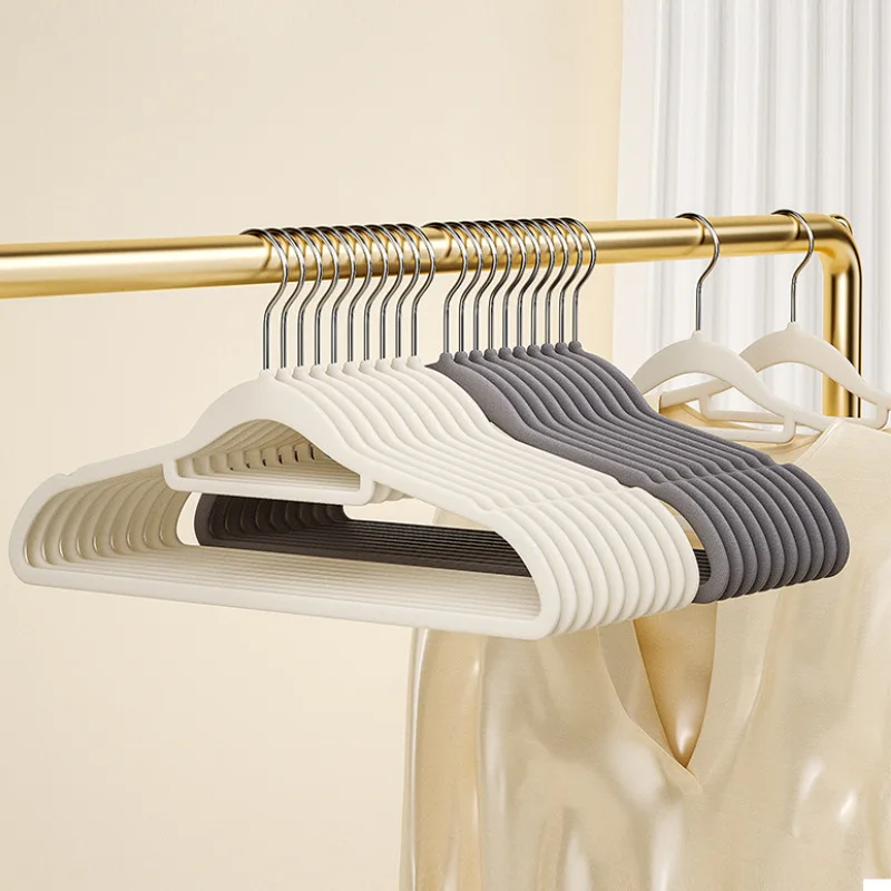 Home-it 100 Pack Clothes Hangers Ivory Velvet Hangers Clothes