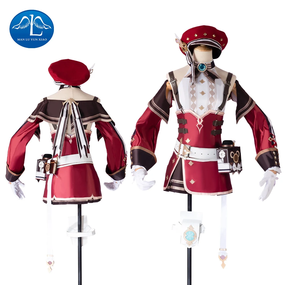 

Honkai Star Rail Charlotte Coslplay Cutome Charlotte Cosplay Red Dresses for Girls Halloween Party Kawaii Dress