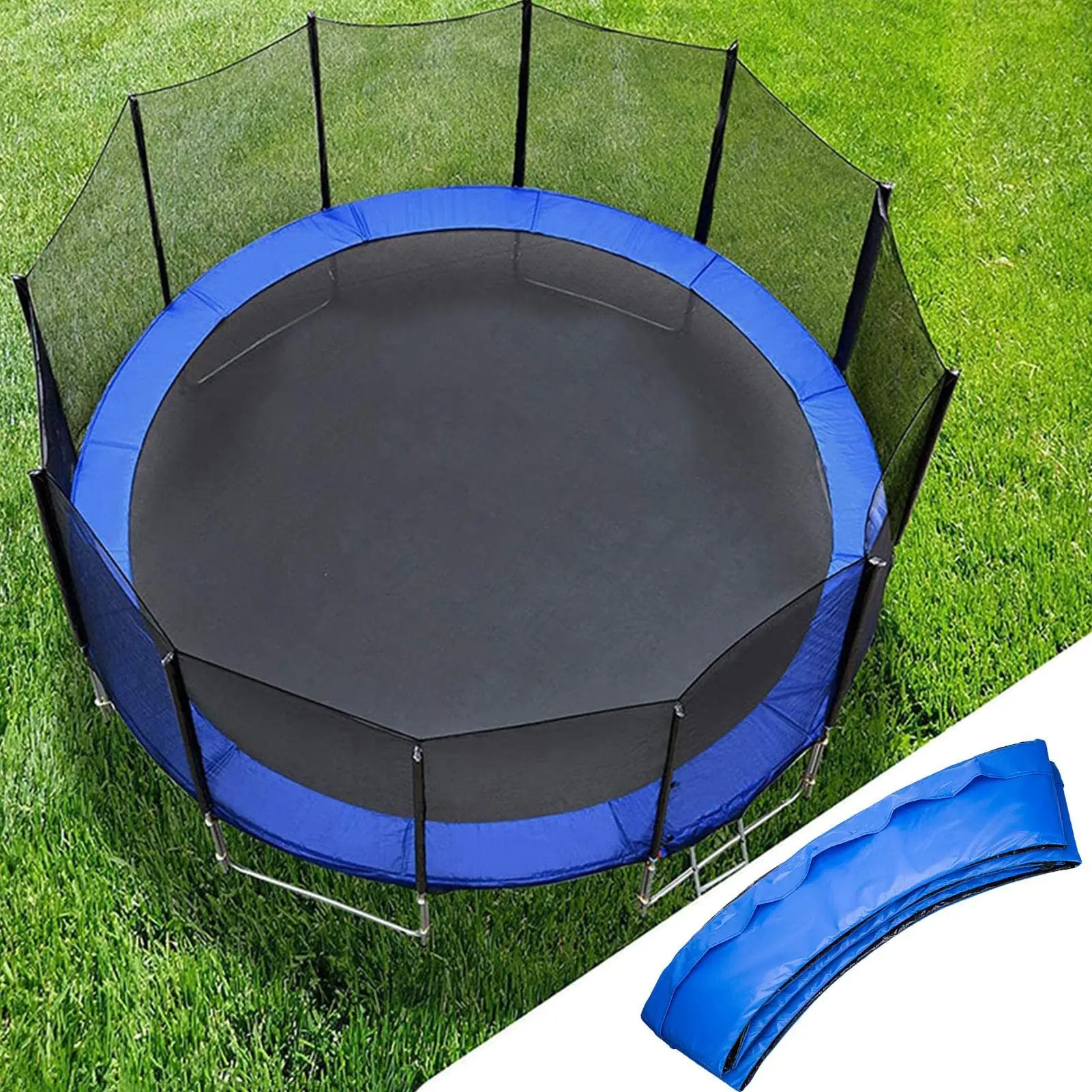 Trampoline Safety Pad 8Ft Round Trampoline Spring Padding Surround Spring Foam Cover Waterproof Replacement Pad