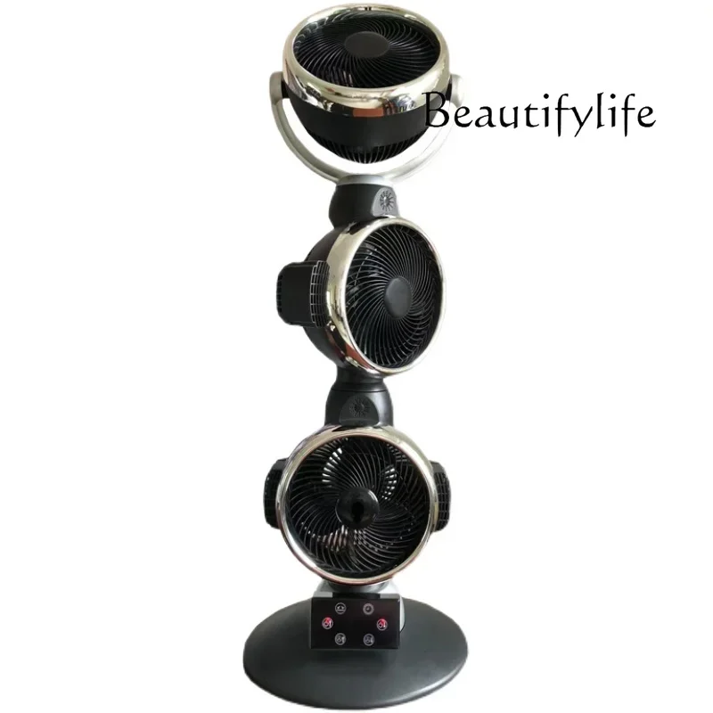 

Напольный трехголовочный вентилятор с циркуляцией воздуха, интеллектуальная Вращающаяся головка с таймером, большой вертикальный вентилятор