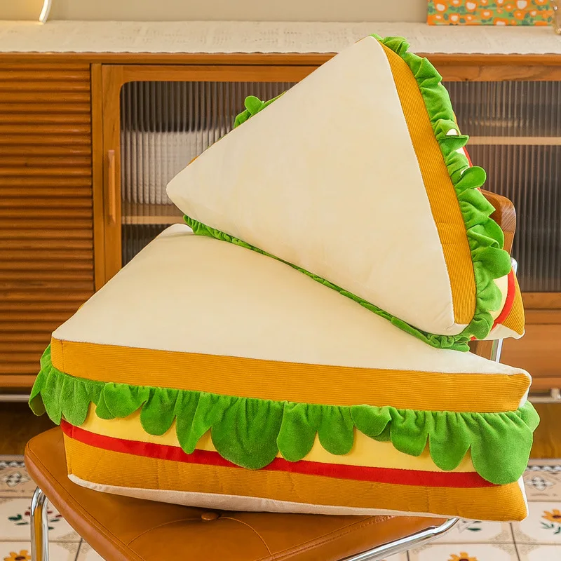 

65cm/80cm Cute Soft Sandwich Cake Toy Pillow Creative Home Sofa Cushion Office Simple Pillow Child Birthday Gifts
