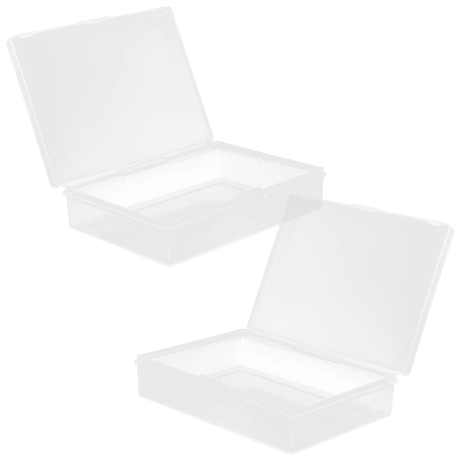 

2pcs Clear Playing Card Case Small Card Deck Case Playing Game Card Storage Box Holder
