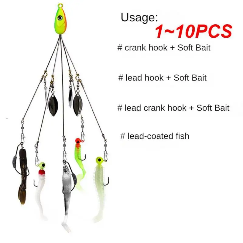 

1 ~ 10 шт., Мягкая приманка Luya 20,5 см/10,5 г