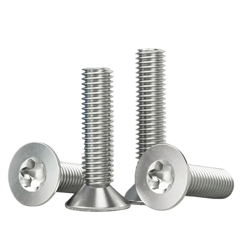 Six Lobe Torx Flat Countersunk Head Screw 304 Stainless Steel Plum blossom Bolt GB2673 M1.4 M1.6 M2 M2.5 M3 M4 M5 M6 M8
