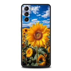 Vibrant Yellow Sunflower Soft Phone Case Cover - Galaxy S21 FE 5G (A1)