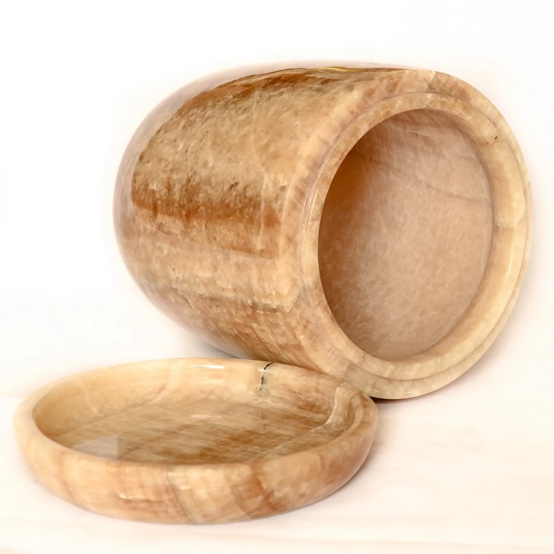 Low Price High Quality Pure Marble Cremation Urn Jar for Daily Use With