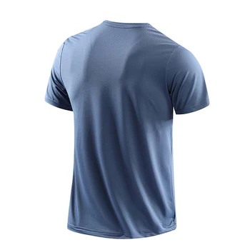 CHRLCK Men's Running Quick Drying T-shirts Breathable Hiking Fishing Tees Soft Elasticity Outdoor Sports Short Shirt Summer 3