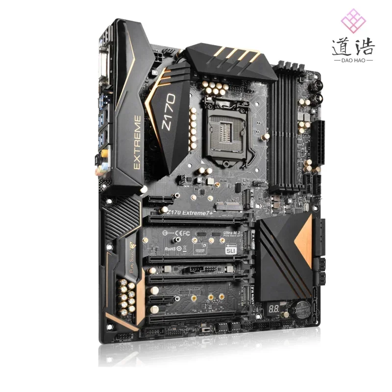 For Asrock Z170 EXTREME7+ Motherboard 64GB HDMI DVI-D M.2 LGA 1151 DDR4 ATX Z170 Mainboard 2 S00f56253d47148eba94f021c37346058a