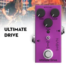 

Naomi NEP-02 ULTIMAT E DRIVE Electric Guitar Effects Pedal Mini Single DC 9V Aluminum Alloy Musical Instrument Guitar Accessory