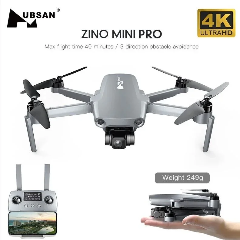 Pales CW et CCW des hélices Hubsan ZINO Mini SE, pièces d'origine pour drone RC.