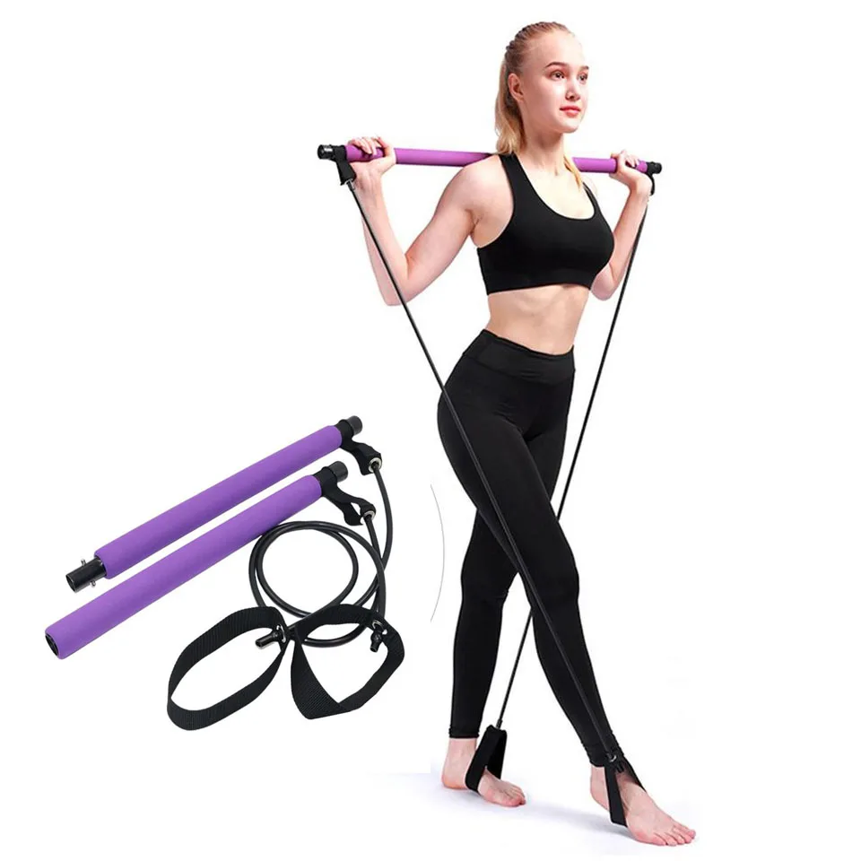 Kit de Barra elástica de Treino, Pilates, Yoga, Academia, Emagrecer,  Fitness, ejercicio, entrenamiento Funcional, Musculo Fis - AliExpress