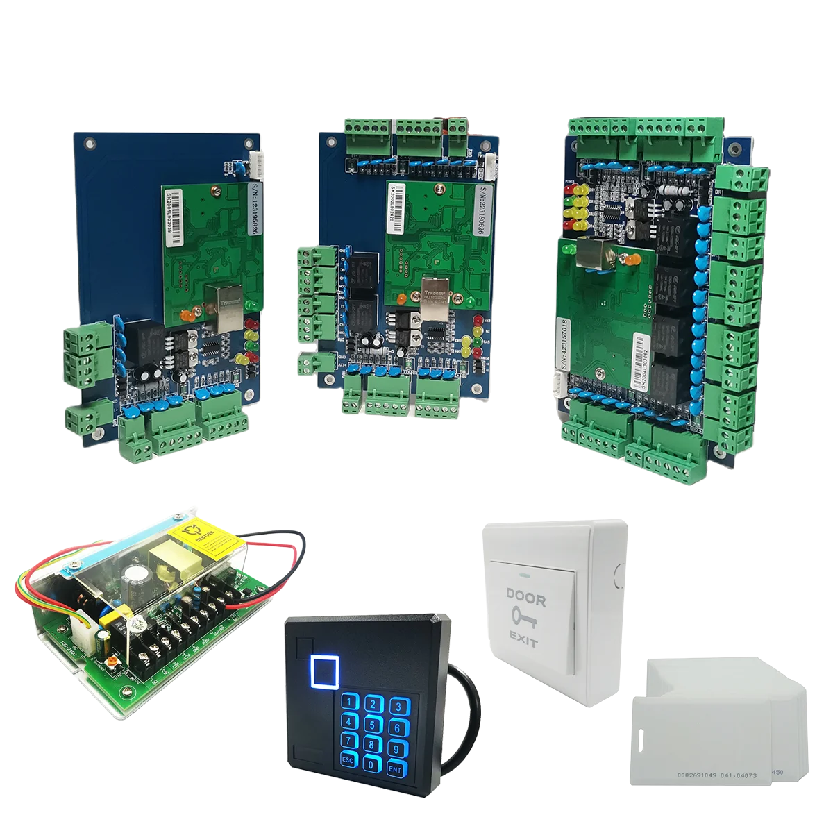Контроллер дверного замка TCP/IP Wiegand Card, DC12V5A, одна, две, четыре, бриллиантовая система управления