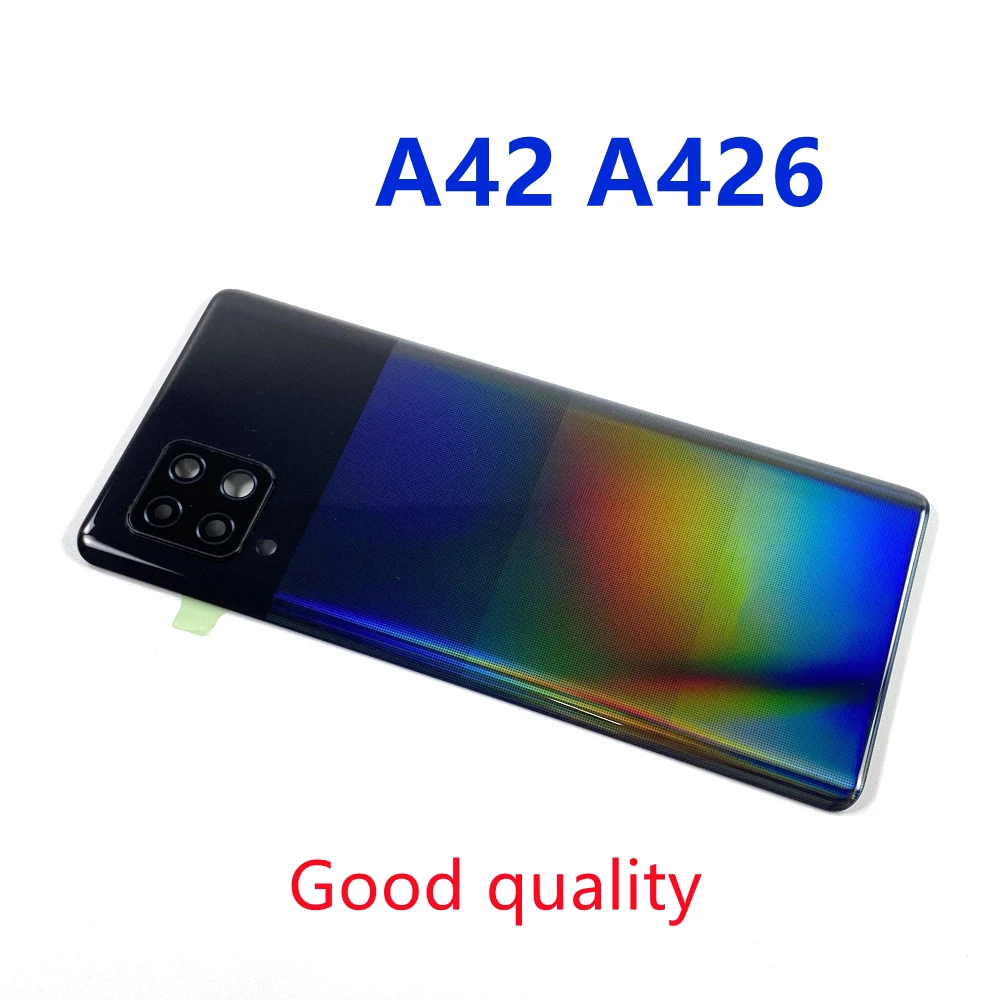 

For SAMSUNG Galaxy A42 5G A426 A426U A426B Back Battery Cover Door Rear Housing Repair Case Replacement With Camera Lens Lid