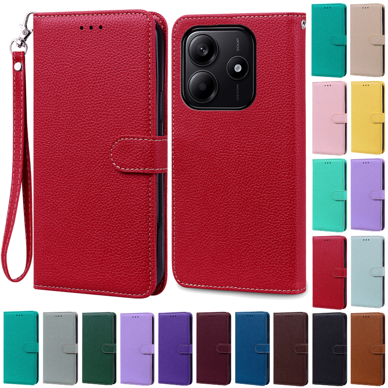 For Redmi Note 14 Case Wallet Flip Leather Cover For Xiaomi Redmi Note 14 4G Case Book Cover For Redmi Note 14 5G Case