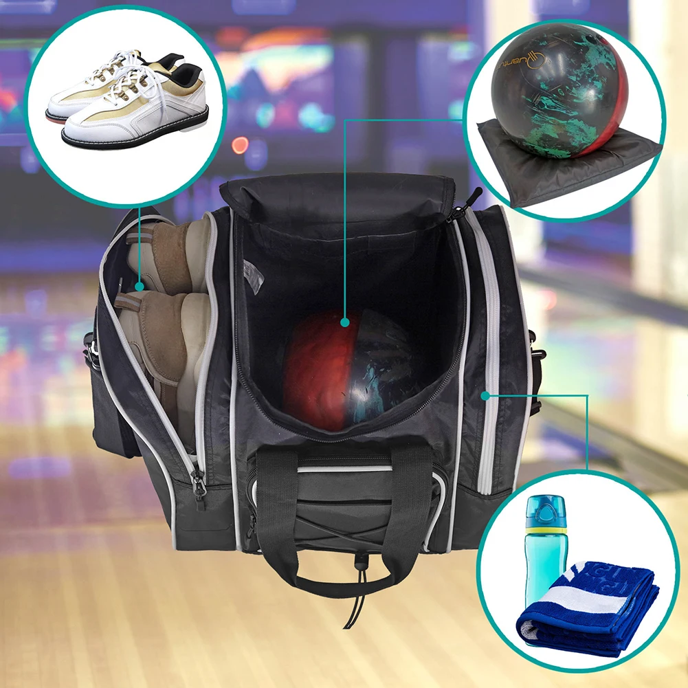 Bowling Accessories Bags For Single Ball Fits Bowling Shoes