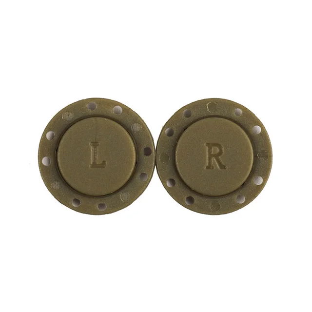 A pair Invisible Magnet Button for Sewing Supplies Jacket Cardigan Concealed Buckle Handwork Clothing Decoration Craft Supplies khaki