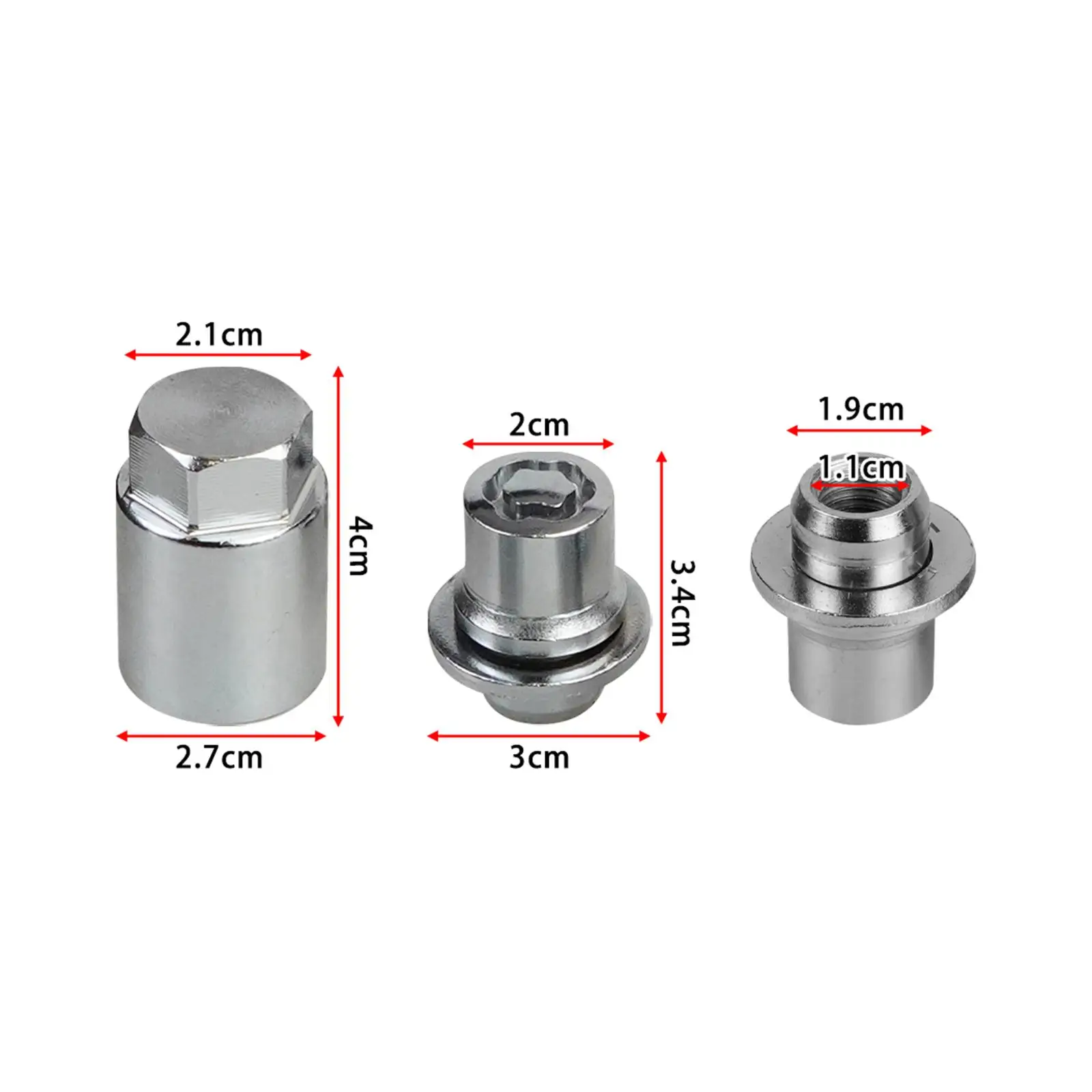 Wheel Lock Lug Nuts Set High Performance Locking Replaces Auto Accessories