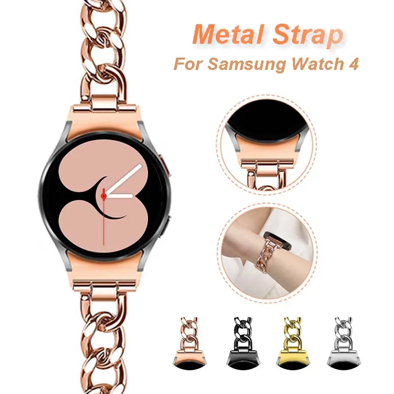 Ремешок джинсовый для Samsung Galaxy Watch 4 44 мм 40 мм/Watch Classic 46 42 браслет на запястье с