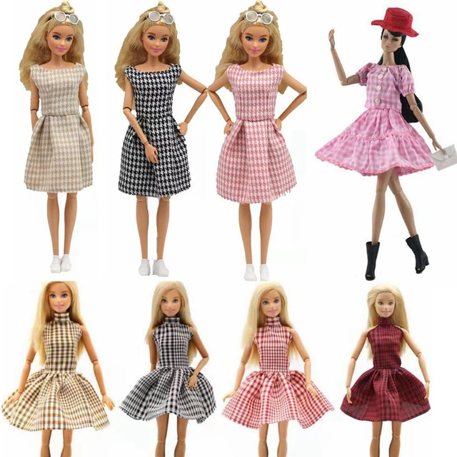 Moda 11.5 roupas de boneca para barbie vestido para bonecas barbie outfits  fr/st camiseta tanque tops saia calças 1/6 acessórios brinquedos -  AliExpress