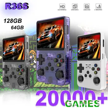 New R36S Retro Handheld Video Game Console Consolas Classic Games Open Source Linux System Games Players 3.5Inch IPS Screen
