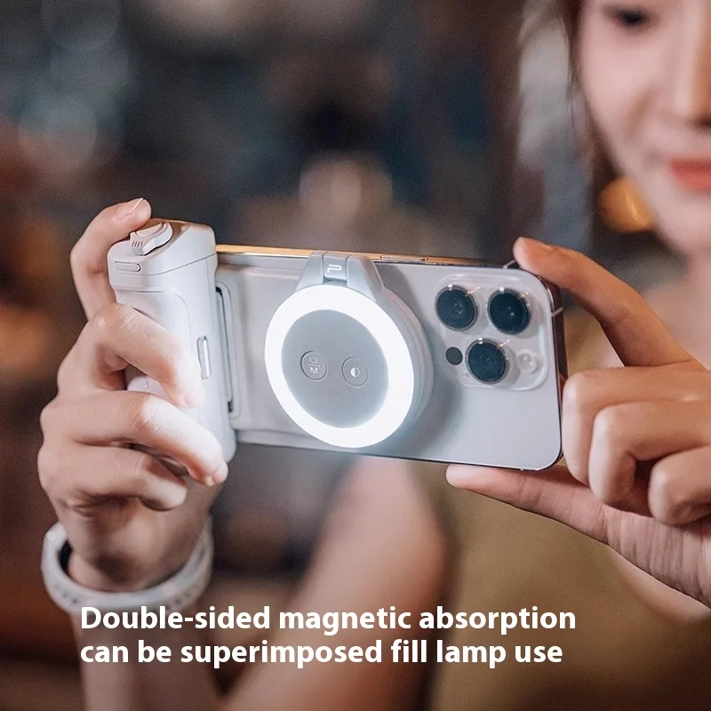 Pgytech Magcam Mobile Camera Controller Magnetic Bracket Fill Light Charging Handle Bluetooth Remote Control Shooting Customized smartphone shooting holder phone camera shutter grip