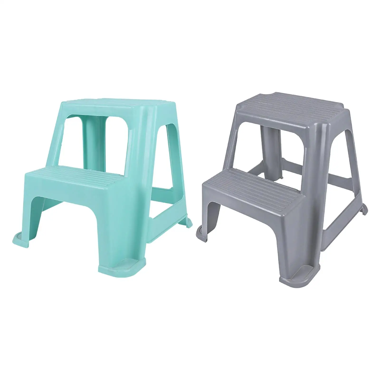 

Stepstool 2 Step Stool Toilet Stool Portable Footstool Dual Height Two Step Stool Double Stool for Kids Dogs Elderly