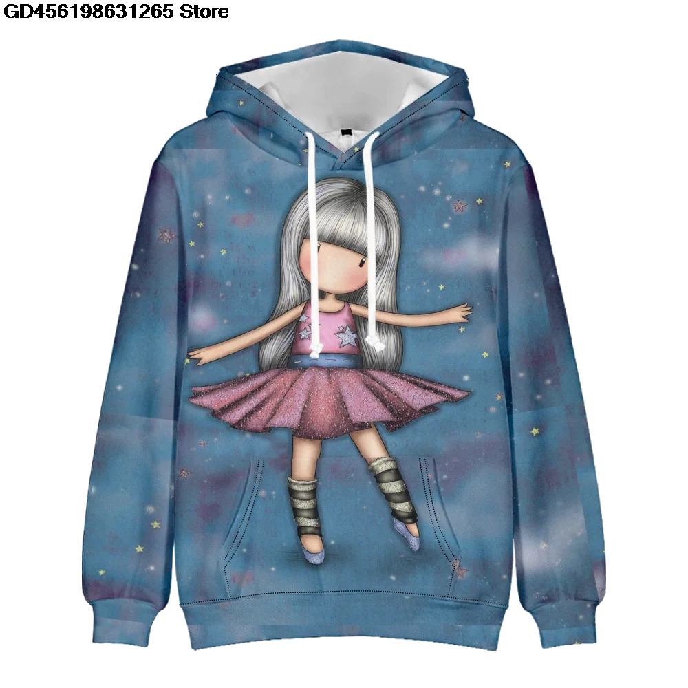 

2023 Cute Printed Gorjuss Hoodie Girls Cosplay Costume Anime Clothes Oversized Women Boy Hip Hop Sweatshirts Boy Kids Hoody