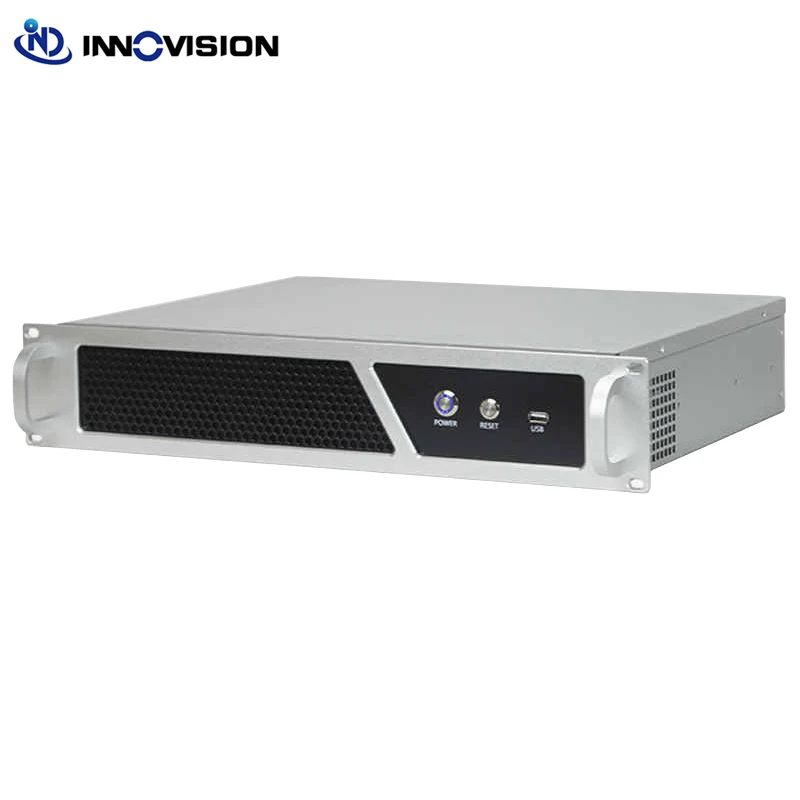 Compact 2U Rack Mount Chassis L350MM Industrial Control Equipment Monitoring Network Server Case
