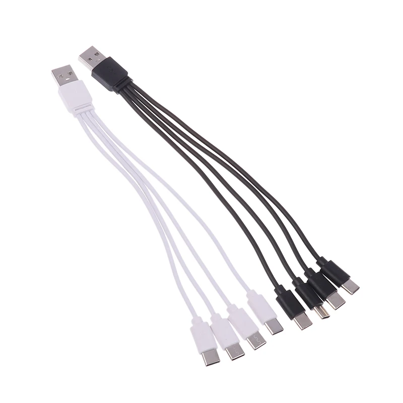 4 In 1 USB C Charger Cable 4 Ports USB Splitter Charging Cable Type C Connector For Cellphones Smartphone Tablet