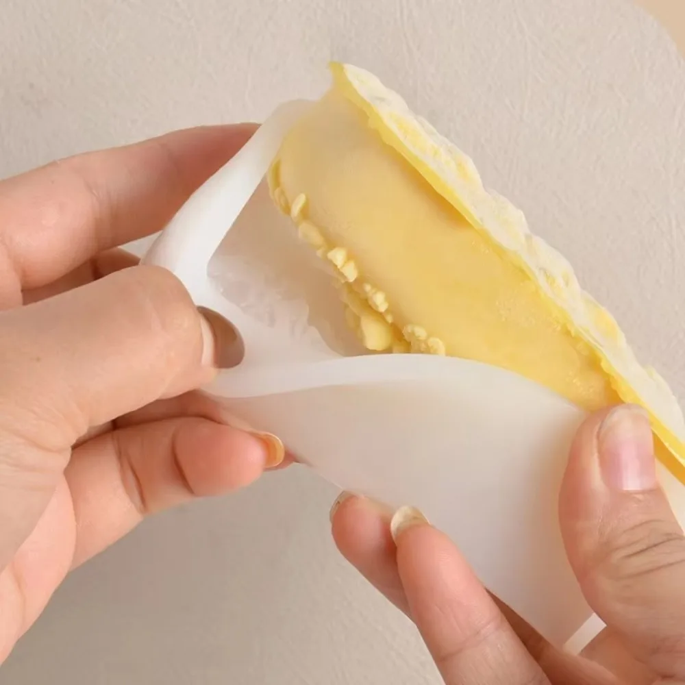 Food Grade Ice Cream Mold Chinese Carved Flower Durable Popsicle Mold Soft Silicone Food DIY Homemade Ice Cream Tools