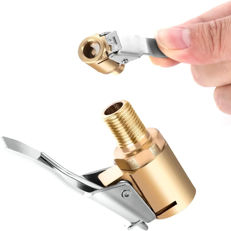 Connettore mandrino per gonfiaggio pneumatici Clip rapida