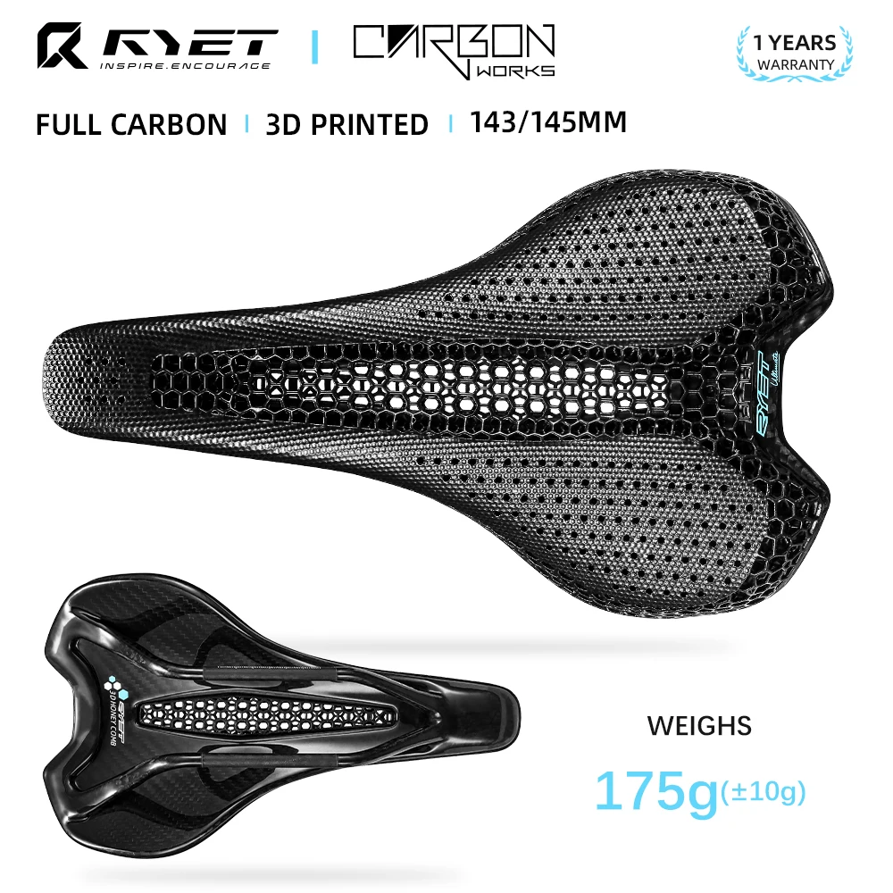 RYET Ultra Carbon 3D Printed Saddle 4