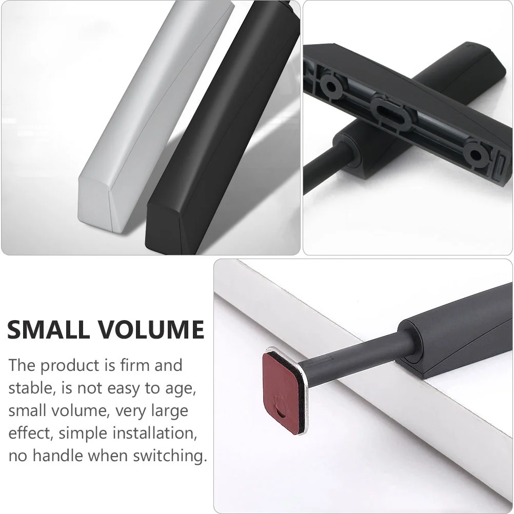 4 Pcs Cabinet Door Rebounder Push Latch Platinum Baking Mat Holder Furniture Hardware Automatic Door Closer Magnetic Bump