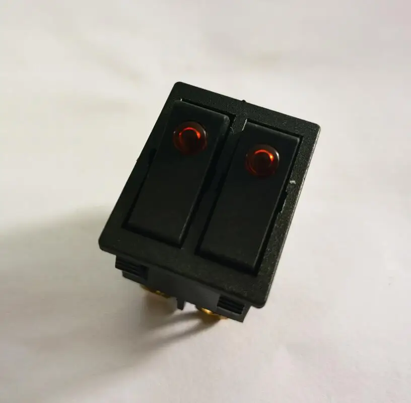 2 Gears Electric Heater Parts KCD3 15A/30A 250VAC Large Power Double Keys Rocker Switch