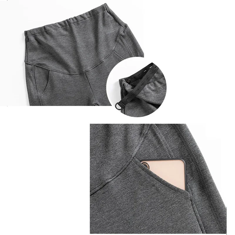 2024 Winter Oversize Thicken Pants for Pregnant Women Adjustable Pregnancy Ladies Warm Plush Trousers Loose Maternity Clothings 6