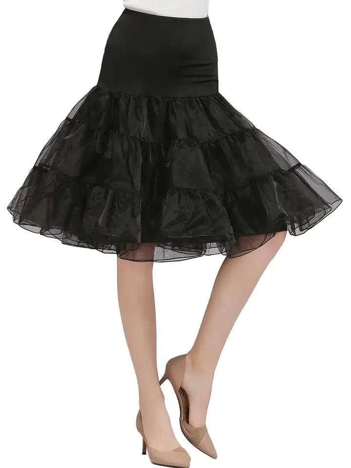 Vintage Tulle Petticoat Half Slip Tutu Underskirt